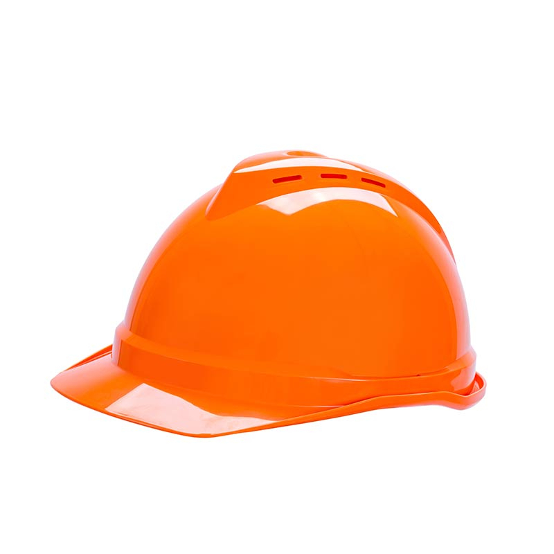 HARD HAT VENTED PUSHLOCK ORANGE